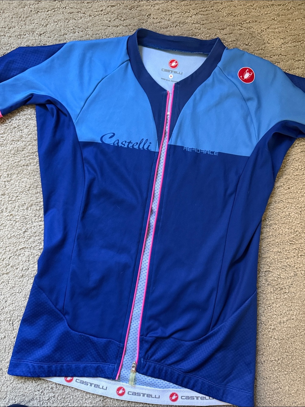 Castelli Women’s Blue Short Sleeve Cycling Jersey